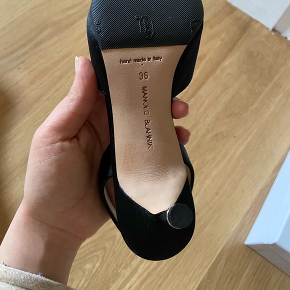 NWT Manolo Blahnik Hangisi Slingback - Picture 3 of 9